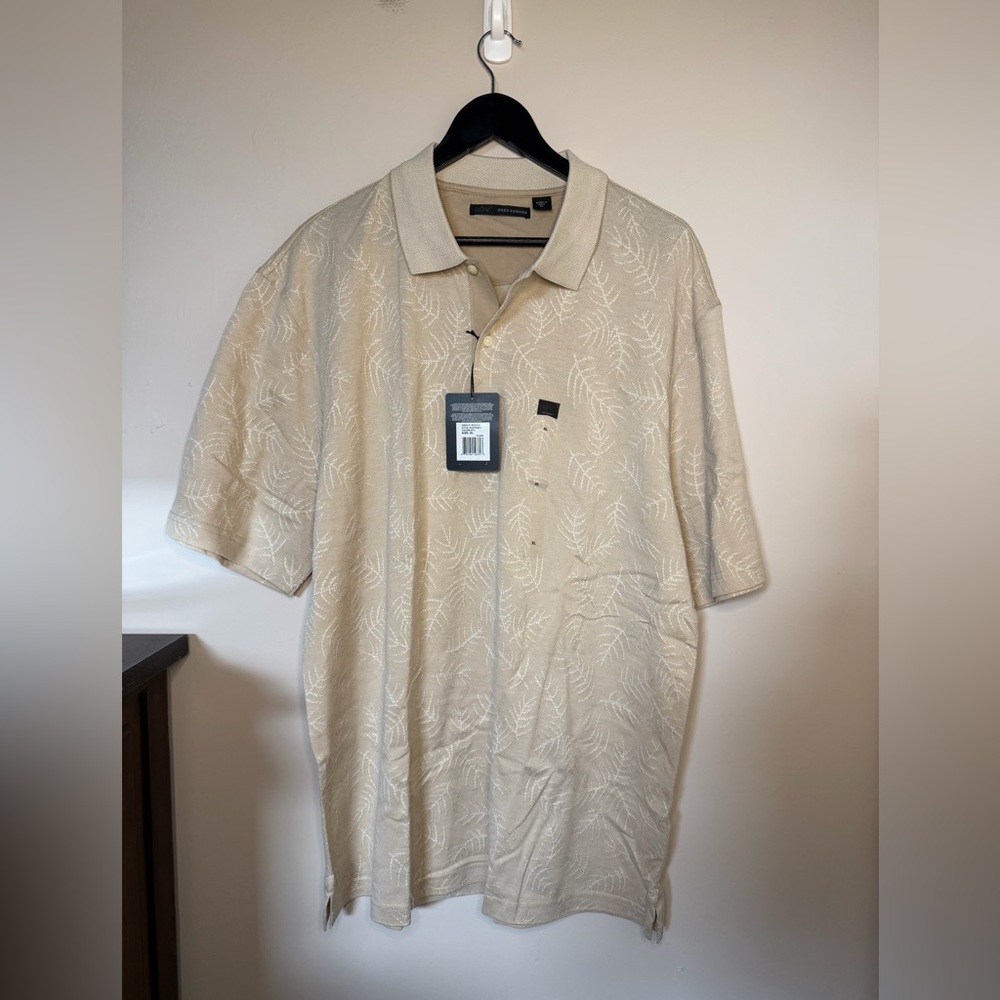 Greg Norman Collection Tan Polo Shirt